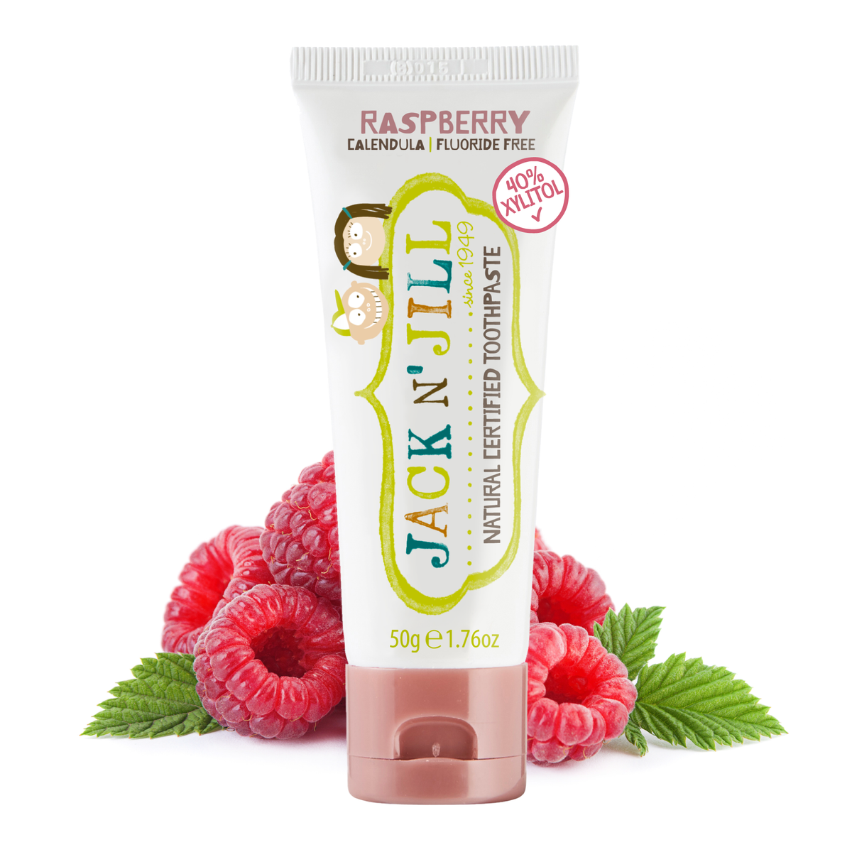 Natural Certified Toothpaste Raspberry 50g image 1