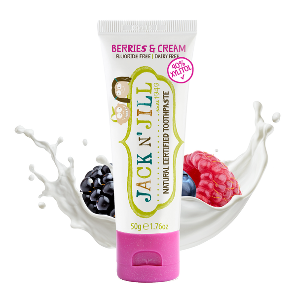 Natural Certified Toothpaste Berries & Cream 50g image 1