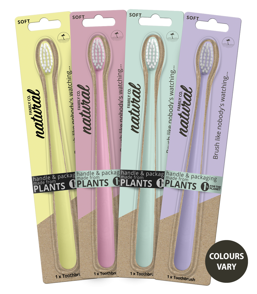 Toothbrush Single - Assorted Pastel Colours