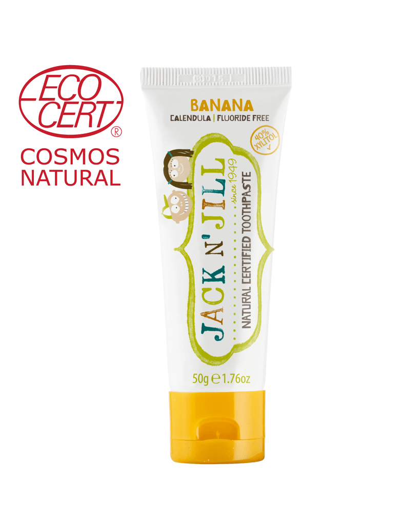 Natural Certified Toothpaste Banana 50g - Wellbeing Island - AU