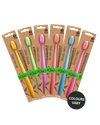 NFco Bio Toothbrush Single Neon Assorted - Wellbeing Island - AU